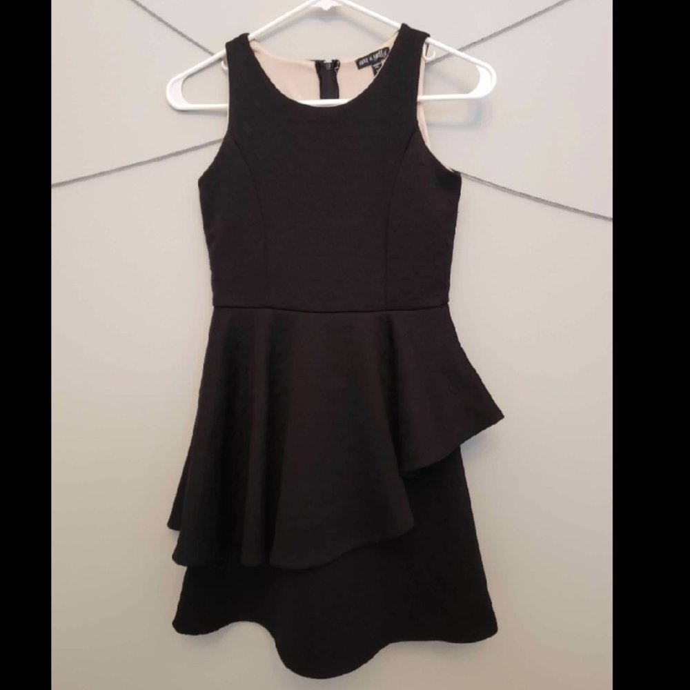 Girls Size 12 Black Formal Dress